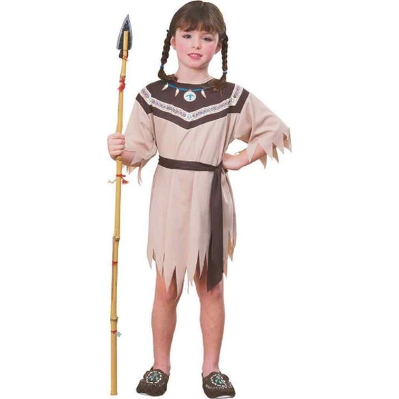 Girls native American Princess Dress Costume Halloween Party Indian Size Small - Picture 1 of 4